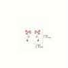 Fashionable Pink Bow Zircon Tassel Pendant For Women's Party Jewelry Earrings