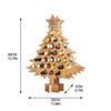 Christmas Advent Calendar Wine Holder For 2024 Countdown Calendar Wine Rack Xmas Wooden Wine Bottle Stand Decoration For Home