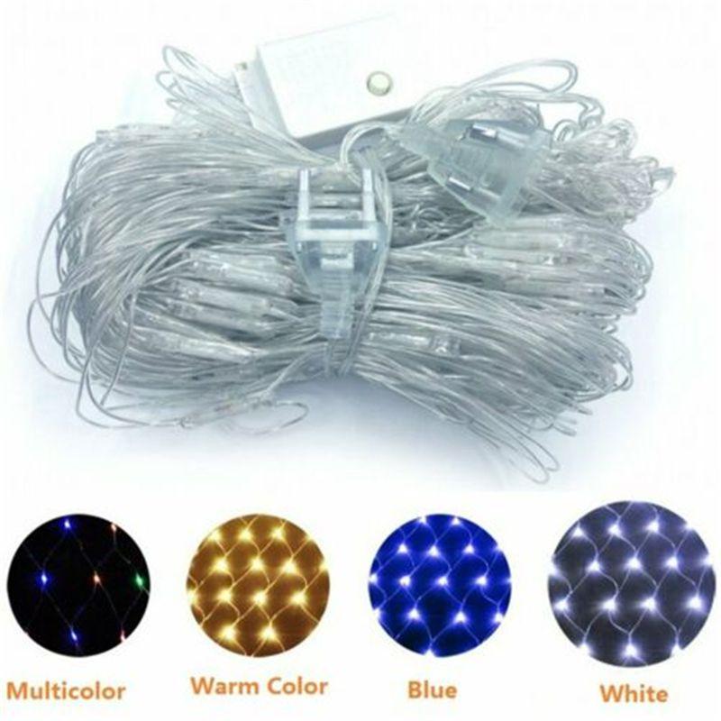 Яркая сетка из светодиодных гирлянд 3м х 2м, 200 светодиодов для праздничных торжеств