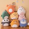 Ins Cartoon Plush Doll Pillow: Dinosaur & Lion Animal Cushion with Blanket