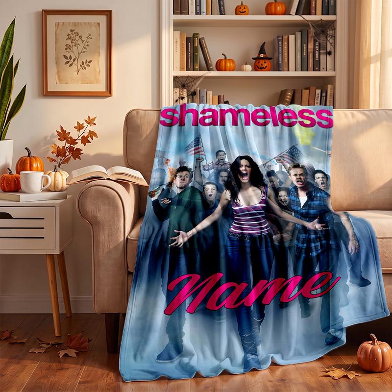 shameless Custom Flannel Blankets Soft Warm Cozy Throws for Home Decor Holiday Gifts
