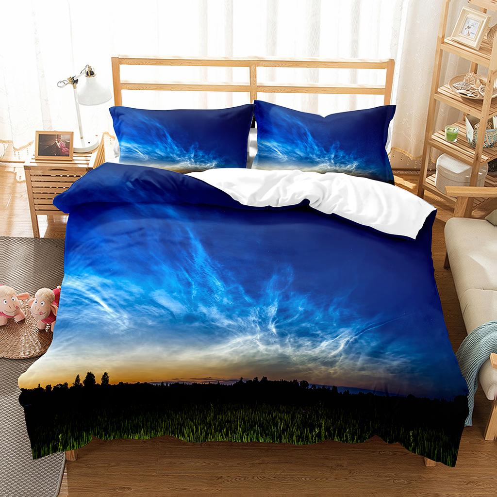 White Cloud Duvet Cover Collection Comforter Cover Twin Full King Size For Kids Teens Adults Bedroom Decor Bedding Collection With Pillowcase