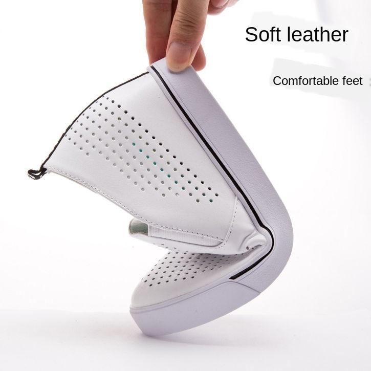 Женская повседневная обувь, модная женская обувь на платформе, женские дышащие кроссовки с белой сеткой, черные удлиняющие туфли для студентов