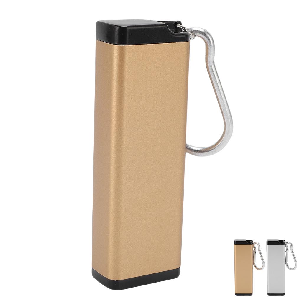 Metal Storage Tube Bottle Keychain Airtight Container Aluminum Alooy Water Proof for Outdoor Camping