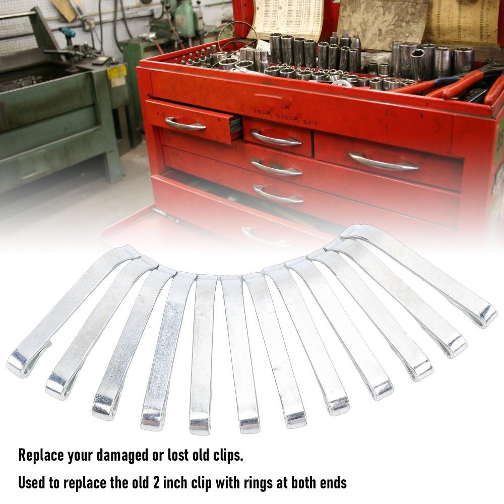 12PCS Replacement Part Drawer Slide Clips 41.2mm / 1-5/8in Drawer Slide Retention Clips Auto Shop