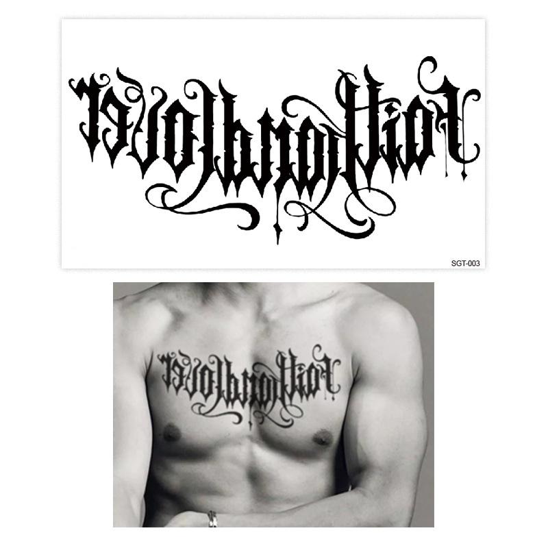 Временные татуировки наклейки водонепроницаемые тела плечо грудь рука искусство поддельные татуировки