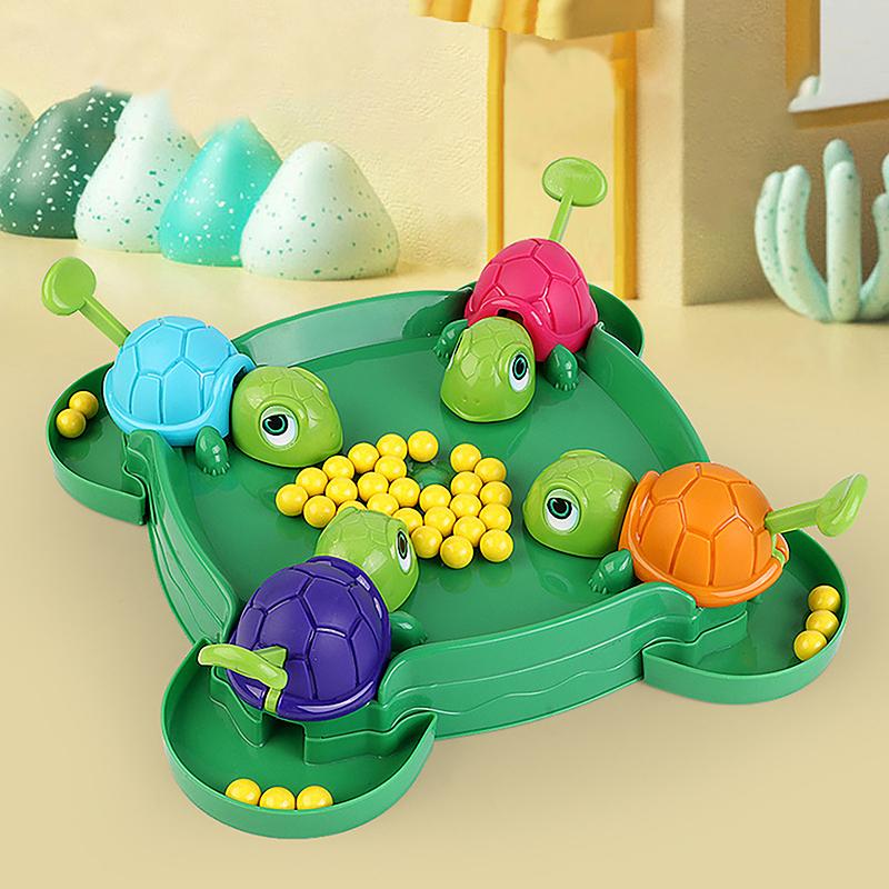 1 Set Children Gifts Hungry Turtle Board Games Turtle Snatching Bean Ball Table Game Kids Educational Toys Family Party Games
