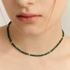 UNI.J [In524]Malachite Green Silver Necklace
