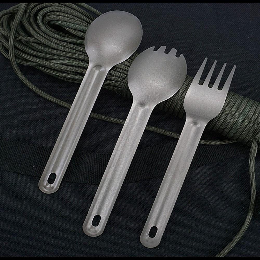 Environmental Outdoor Camping Fork Portable Light Titanium Cookware Outdoor Tool