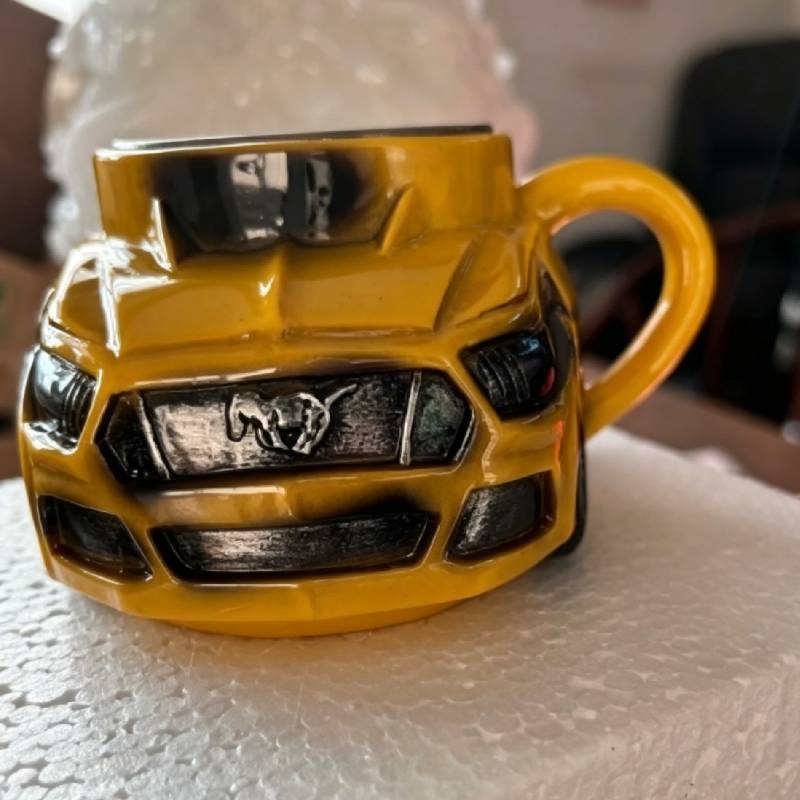 Wild Horse Resin Coffee Cup With Stainless Steel Interior For Home Tea Table And Gift Use