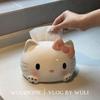 Hello Kitty KT Коробка для бумажных полотенец Декор для дома Гостиной Держатель для салфеток Бумажные салфетки Салфетки Туалетная бумага Высокоэстетичный