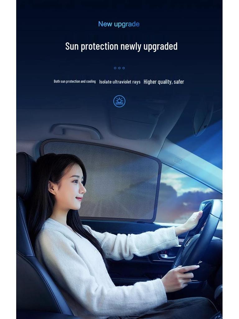 AION V T-Rex Car Window Magnetic Sunshade: UV Protection, Heat Insulation, Side Window Mesh