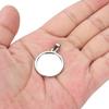 10pcs 20mm Size Round Pendant Tray Stainless Steel Material Blank Pendant Tray  Necklace Making
