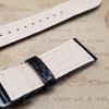 SEIKO watch crocodile for Astron S23617JC black leather DA431DC band, leather, 9F62-0AD0, strap, 20mm