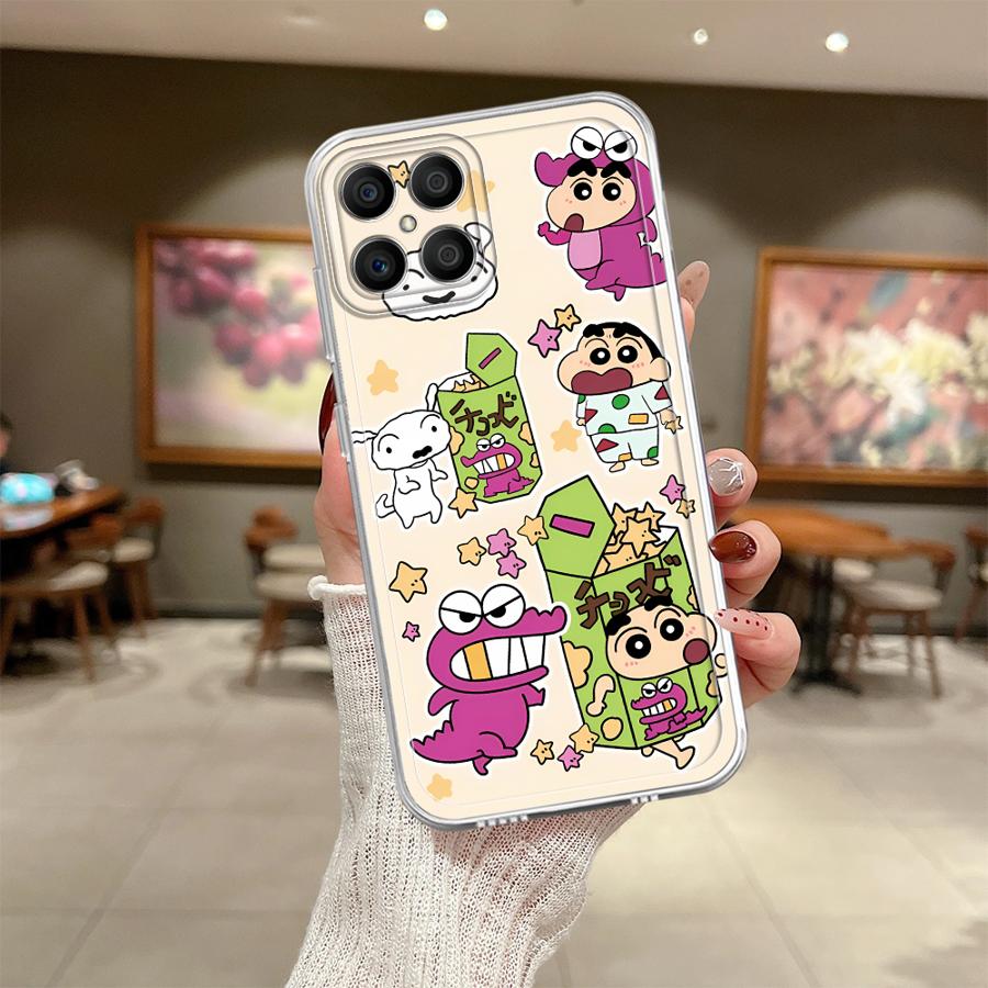 Cute Crayons Shinchans Soft Phone Cover Case for Honor X8a X8 X9a X8b X7b X9b 90 Lite