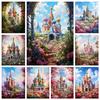 Алмазная картина Замок Россия 5DDIY Алмазная картина Цветок Вышивка Пейзаж Церковь Мозаика Набор Ручная работа Хобби Украшения