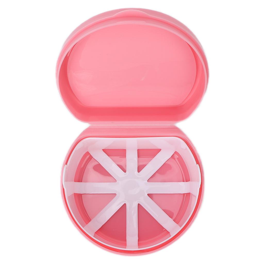 Переносной футляр для стоматологических ретейнеров, ортодонтический фиксатор для зубов, коробка для хранения искусственных зубов, розовый