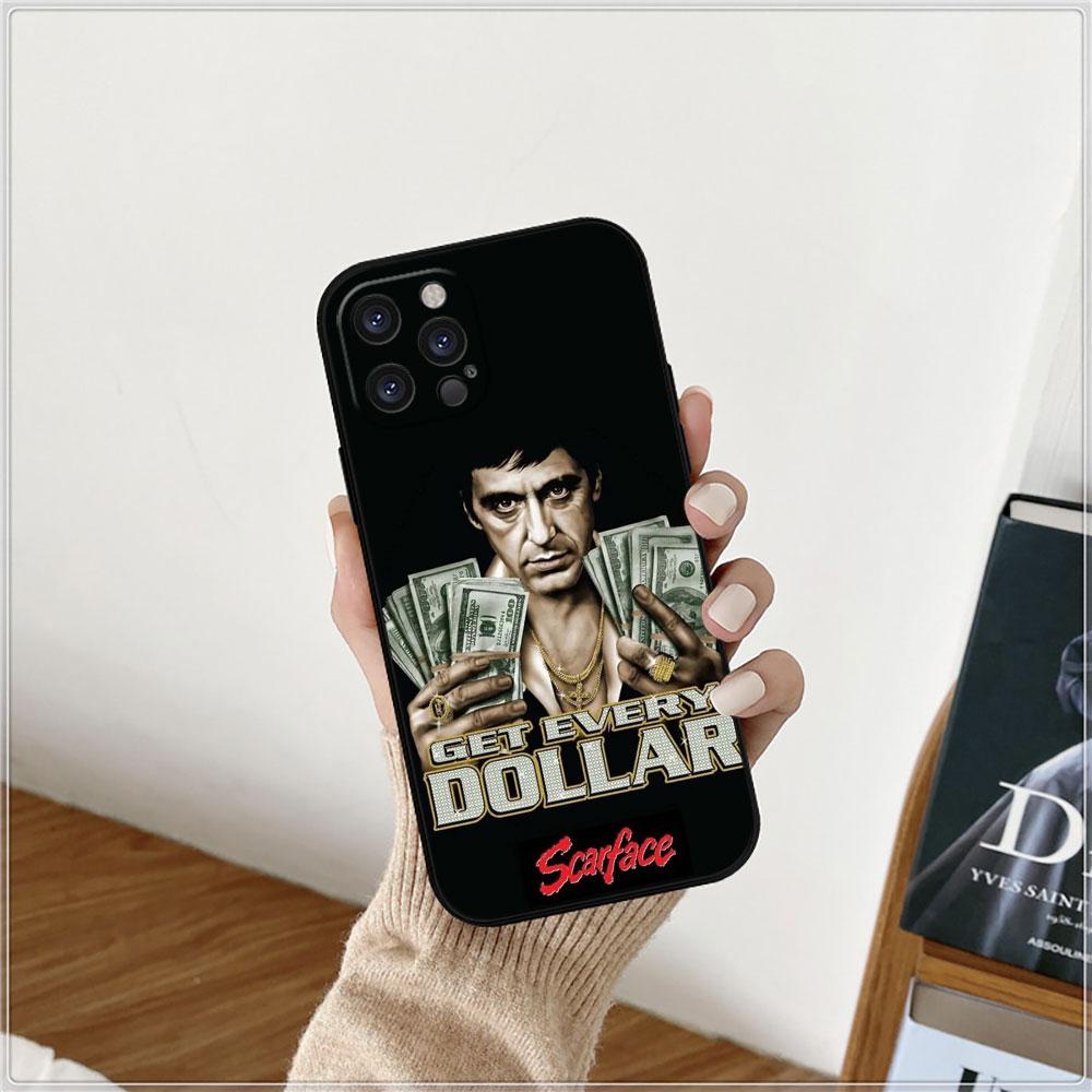 Чехол для телефона с фильмом «Лицо со шрамом» 1983 года для Apple iPhone 15 14 16 13 12 11 Pro Max Mini 8 7 XS XR SE, мягкий силиконовый, противоударный, задняя крышка