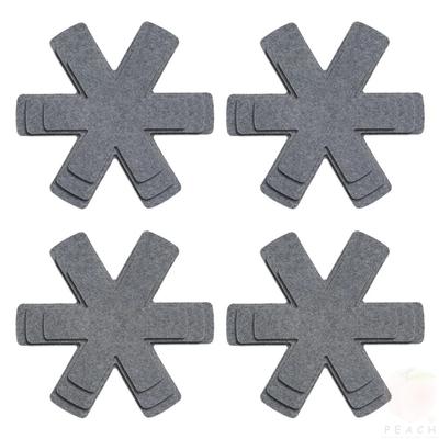 Защитные чехлы для кастрюль и сковородок 12 шт., нетканые разделители для кастрюль 3 размеров, разделители для защиты кастрюль, разделители, кухонная утварь