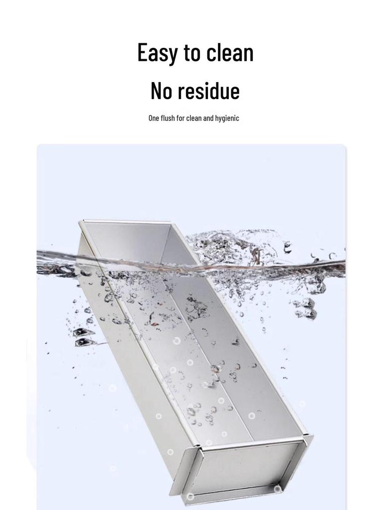 Прямоугольная алюминиевая форма для тирамису с крышкой - Форма для муссового торта и основание