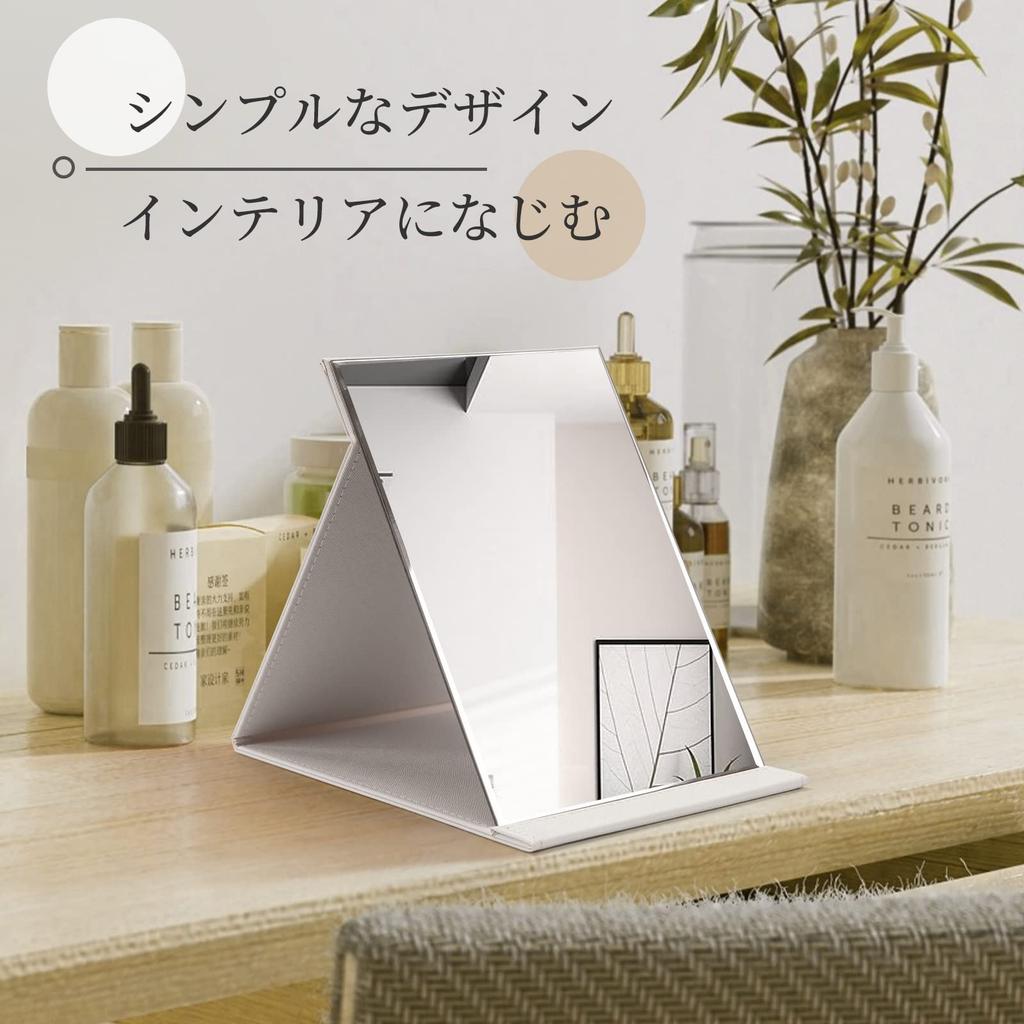 OWLKELA Настольная компактная складная ручная стильная подставка кожаный чехол большой L белое зеркало, зеркало, зеркало, зеркало, и ударопрочный и зеркало, размер,