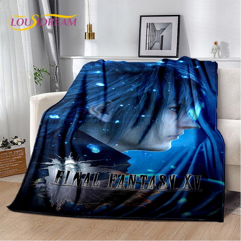 Мягкое плюшевое одеяло серии Final Fantasy Games Gamer, фланелевое одеяло, одеяло для гостиной, спальни, кровати, дивана, чехол для пикника