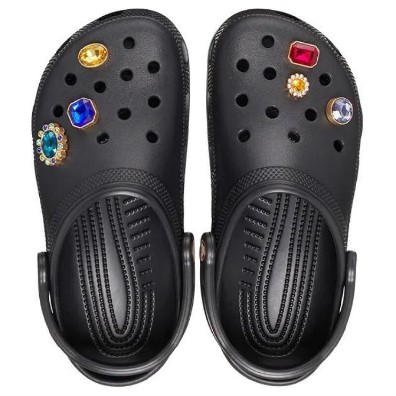 Crocs Дышащие Легкие Туфли с Отверстиями Женские Черные