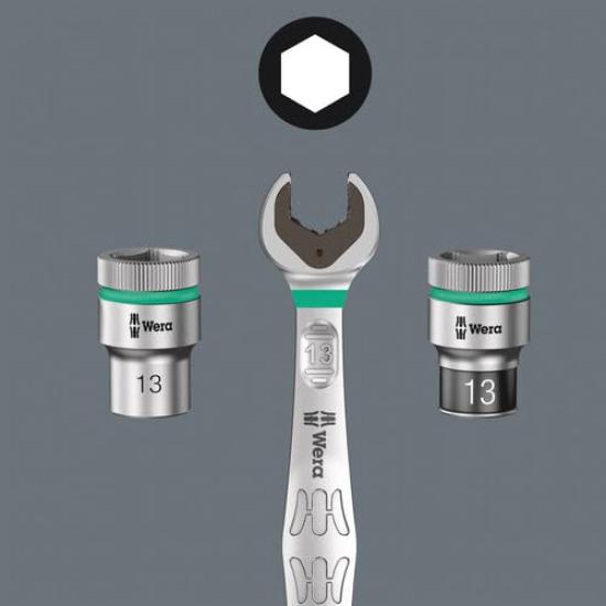WERA Drive Bit Socket with Retention 5mm 28mm Overall 003335 1/4" Hex-Plus Function, Tip, Length,