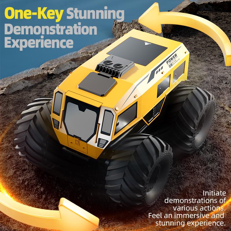 Русский вездеход Шерп на радиоуправлении 1:24 Модель Сплавной Кузов Звук Свет Открывающиеся Двери Амортизация Внедорожник Игрушки для Детей