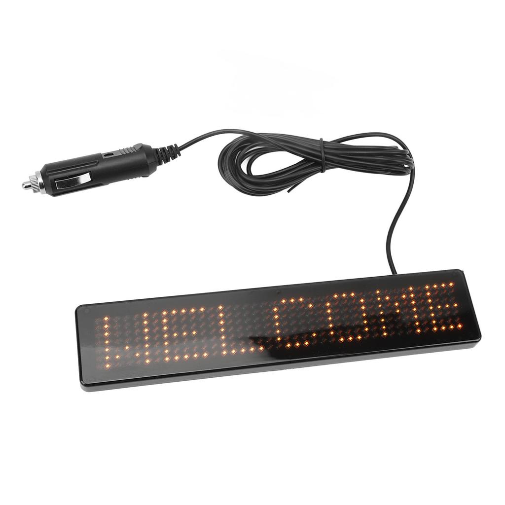 Светодиодная матричная панель Пульт дистанционного управления Программируемая бегущая светодиодная вывеска для магазина, автомобиля, бара, отеля Z741Y Желтая