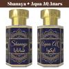 Комбо Ароматических Масел Shanaya Attar и Aqua Attar – Цветочный и Свежий Водный Аромат | Безалкогольный Унисекс Набор Парфюма с Роликовым Аппликатором | 2 × 6 мл