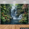 2D Реалистичный Фон для Фотосъемки: Водопад в Тропическом Лесу