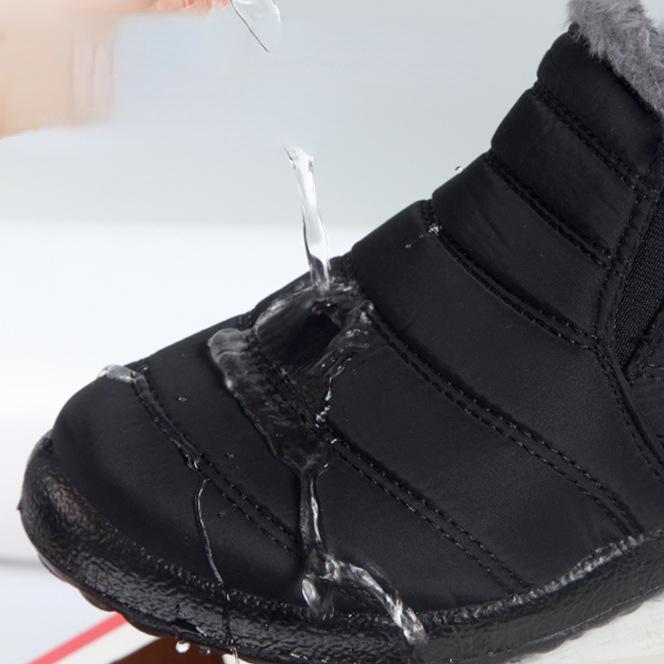 Водонепроницаемые хлопковые ботинки размера 35–45. Мужские и женские зимние ботинки большого размера с низким берцем. Нескользящая хлопковая обувь.