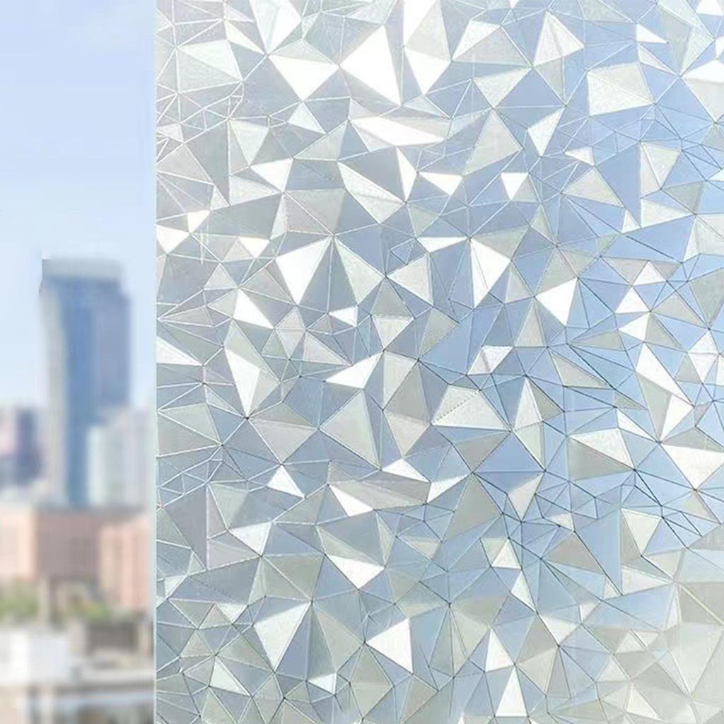 20x100см Статическая Матовая Оконная Пленка Стикер для Конфиденциальности для Ванной Комнаты Непрозрачная Полупрозрачная Контроль Света Клейкое Покрытие для Стекла