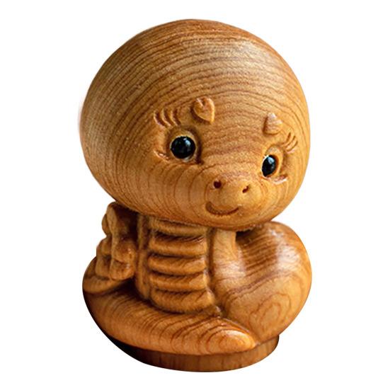 Yousheng Zodiac Animal Figurine Handcrafted Wood Chinese Zodiac Signs Multifunctional Mini Zodiac Table Decoration Gift for Zodiac Enthusiasts