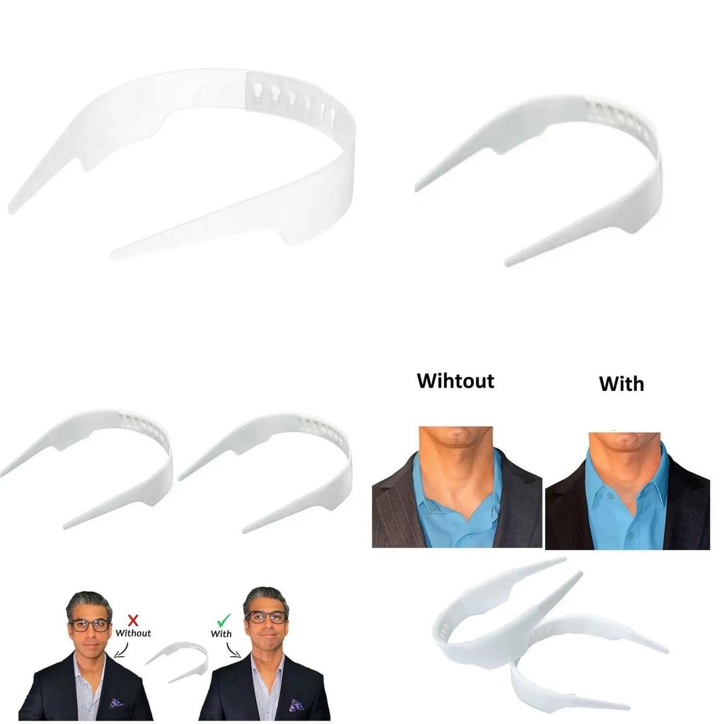Adjustable Men Women Shirt Collar Support Bundle Stays Reusable Tool Plastic
