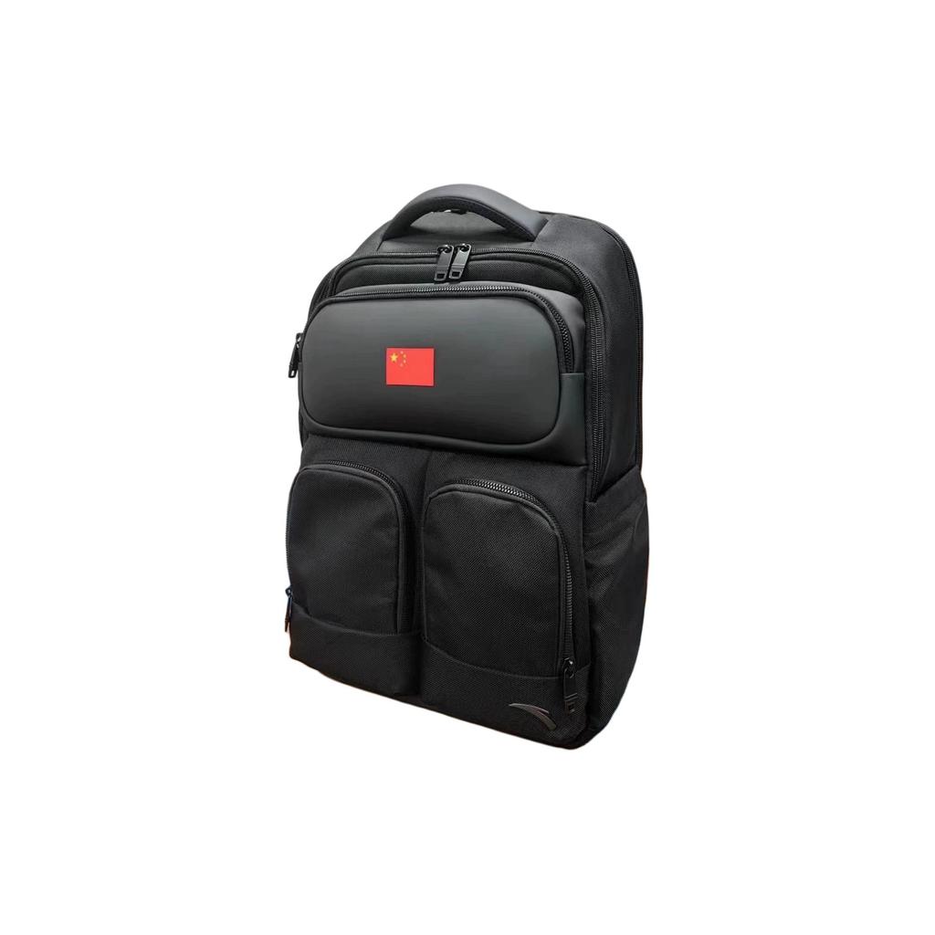 New Anta Nylon Backpack Unisex Black 492440102-1