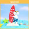 Surfing Dog Resin Miniature For Diorama And Scene Decoration Gift Collectible
