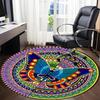1pc Mandala ButterflyChair Carpet for Office, Indoor Non-Slip Washable Polyester Fiber Carpet, Mat For Office, Machine Washable
