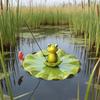 Уличная статуэтка лягушки, Садовый пруд с карпами кои, Декорация из смолы, Декор лягушки для двора, Статуэтка рыбака, Патио, Газон, Сад, Декоративная