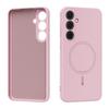 ABEEL For Samsung Galaxy S24 FE Magnetic Case Skin Touch Liquid Silicone Phone Back Cover