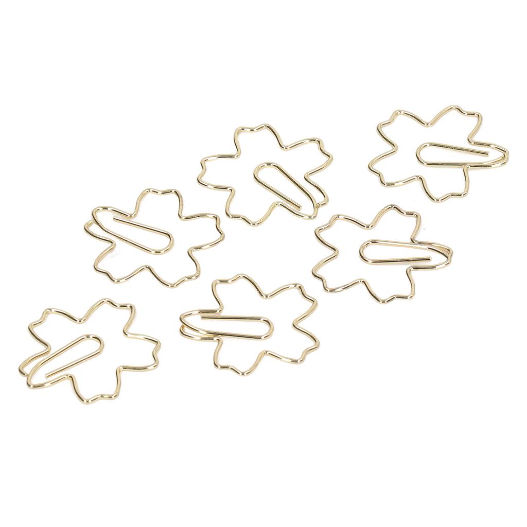 50 шт. скрепок для бумаги, портативные, маленькие, золотые, уникальные, симпатичные, в форме скрепки, закладки для офисных файлов, класс