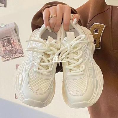 Туфли на толстой подошве для пап, женские, весна 2025, новая модная универсальная повседневная спортивная обувь высокого класса