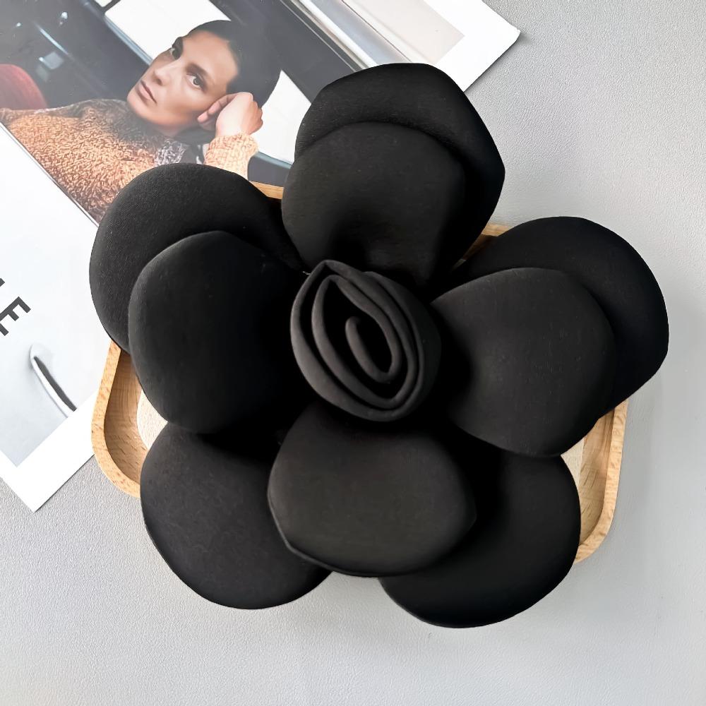 Exquisite Large Flower Corsage 3D Formal Dress Badge 22cm Camellia Brooch  Clothing Accessory