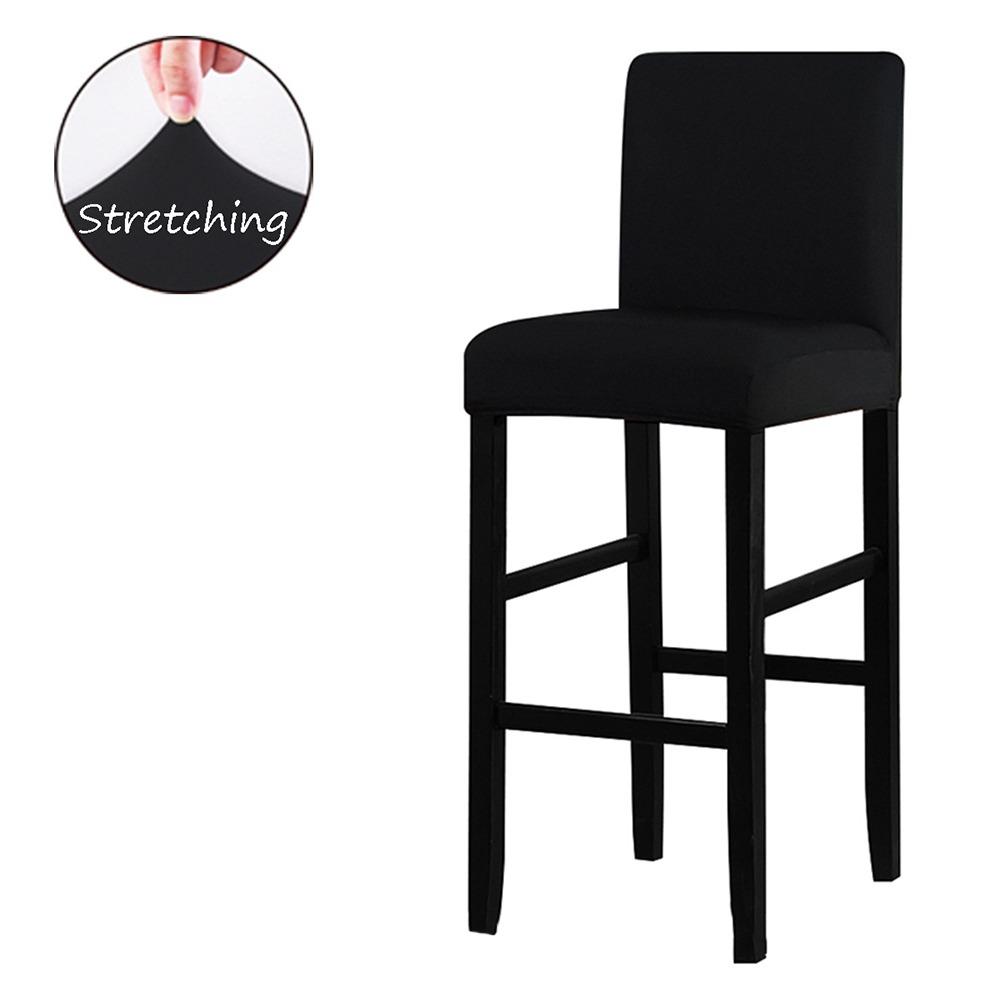 Elastic Stretch Counter Height Bar Stool Cover Dustproof Bar Stool Seat Covers Dining Room