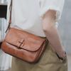 2024 Trendy Women's Lightweight Top-Grain Leather Shoulder Messenger Bag: Simple, Versatile, Casual Design