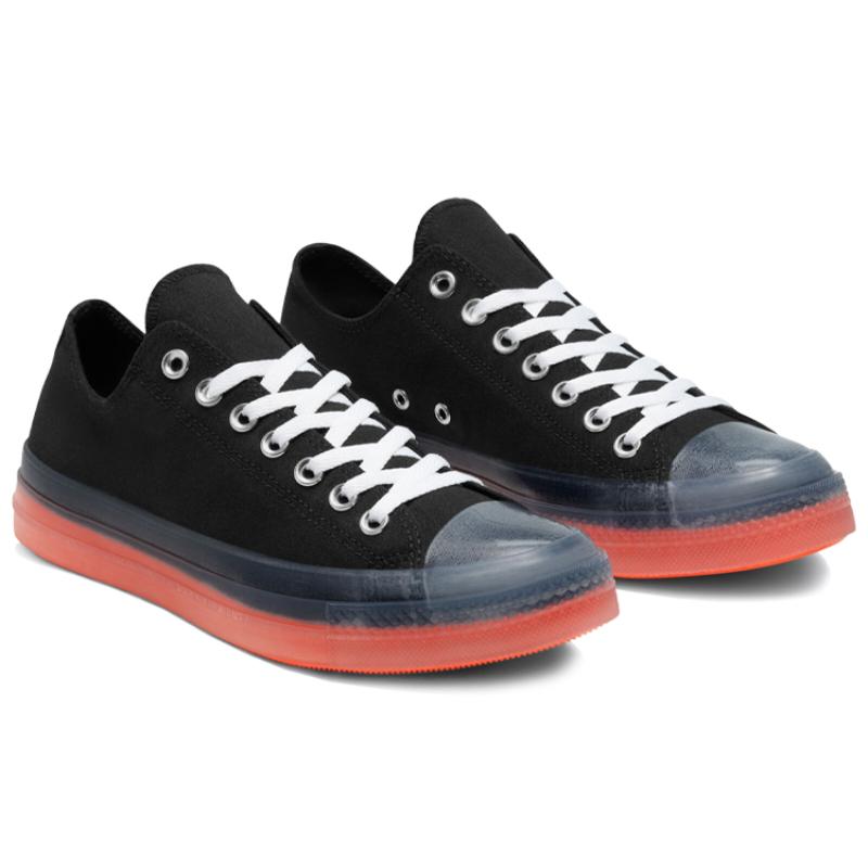 Converse All Star CX Chuck Taylor Ox Удобные Модные Низкие Кеды Унисекс Черные Оранжевые