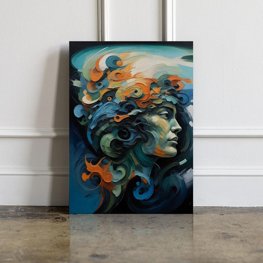 Obraz na płótnie portret abstrakcja