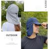 Breathable Summer Sun Cap Face Neck Protection Flap Bucket Hat Travelling Fishing Hat  Jungle Farm
