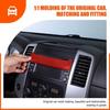 Red Carbon GPS Navigation Upper trim Sticker for For Nissan Frontier 2005-